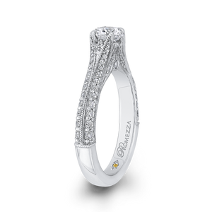 Split Shank Round cut Diamond Engagement Ring Promezza PR0234ECH-44W-.50
