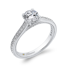 Load image into Gallery viewer, Cathedral Style Diamond Engagement Ring Promezza PR0235ECQ-44W-.75
