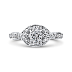 Round Diamond Engagement Ring Promezza PR0245ECH-44W-.50