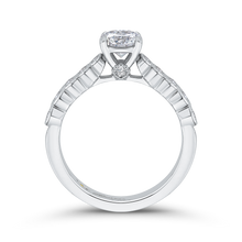 Load image into Gallery viewer, Milgrain Bezel Round Diamond Engagement Ring Promezza PR0248ECH-44W-.75
