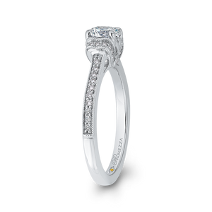 Diamond Engagement Ring with Round Diamond Promezza PR0252ECH-44W-.50