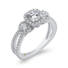 Load image into Gallery viewer, Split Shank Engagement Ring with Round Diamond Promezza PR0257ECQ-44W-.50
