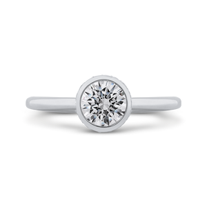 Poise Basket Diamond Engagement Ring Promezza PR0260EC-44W-.75