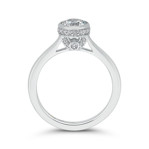Poise Basket Diamond Engagement Ring Promezza PR0260EC-44W-.75