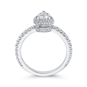Engagement Ring with Pear Diamond Promezza PRA0251ECQ-44W-.75
