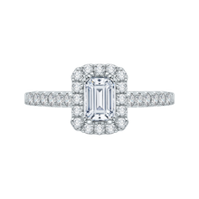 Load image into Gallery viewer, Emerald Diamond Engagement Ring Promezza PRE0036EC-02W
