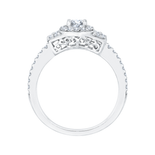Load image into Gallery viewer, Oval Diamond Halo Engagement Ring Promezza PRO0012EC-02W
