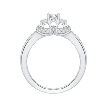 Load image into Gallery viewer, Three-Stone Engagement Ring with Oval Diamond Promezza PRO0035EC-02W
