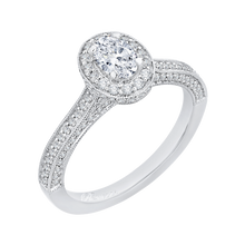 Load image into Gallery viewer, Oval Shape diamond Engagement Ring Promezza PRO0133ECH-44W-.50
