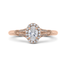 Load image into Gallery viewer, Rose Gold Cathedral Style Engagement Ring Promezza PRO0250EC-44P-.50
