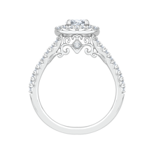 Load image into Gallery viewer, Princess Diamond Halo Engagement Ring Promezza PRP0013EC-02W
