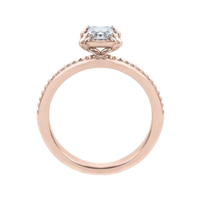 Load image into Gallery viewer, Rose Gold Solitaire Engagement Ring with Princess Diamond Promezza PRP0074EC-P-.50
