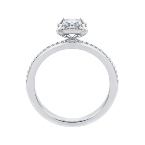 Solitaire Engagement Ring with Princess Diamond Promezza PRP0074EC-W-.50