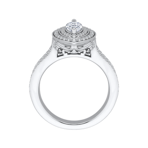 Split Shank Marquise Diamond Engagement Ring Promezza PRQ0135ECH-44W-.50