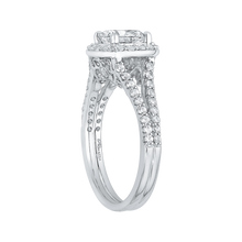 Load image into Gallery viewer, Split Shank Cushion Cut Diamond Engagement Ring Promezza PRU0016EC-02W
