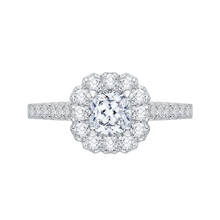 Load image into Gallery viewer, Cushion Diamond Halo Engagement Ring Promezza PRU0036EC-02W
