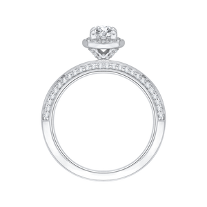Cushion Cut Diamond Engagement Ring Promezza PRU0084EC-44W