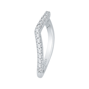 Floating Diamond Engagement Ring Promezza PRU0147BQ-44W-.50