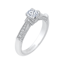 Load image into Gallery viewer, Cathedral Style Cushion Diamond Engagement Ring Promezza PRU0155EC-44W-.50
