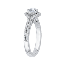 Load image into Gallery viewer, Cathedral Style Cushion Cut Diamond Engagement Ring Promezza PRU0157ECH-44W-.50
