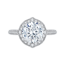 Load image into Gallery viewer, Round Diamond Engagement Ring Carizza Boutique QR0007BK-40W
