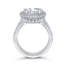 Load image into Gallery viewer, Three Row Round Diamond Engagement Ring Carizza Boutique QR0046K-40W
