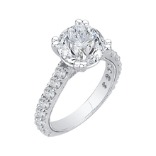 Load image into Gallery viewer, Semi-Mound Engagement Ring with Round Diamond Carizza Boutique QR0052K-40W-3.00
