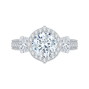 Semi-Mount Round Diamond Engagement Ring Carizza Boutique QR0053K-40W