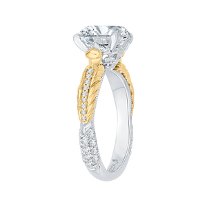 Round Diamond Engagement Ring Carizza Boutique QR0056EK-40WY-3.00