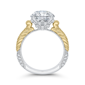 Round Diamond Engagement Ring Carizza Boutique QR0056EK-40WY-3.00