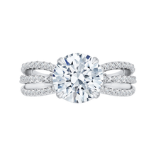 Load image into Gallery viewer, Split Shank Round Diamond Engagement Ring Carizza Boutique QRO0034K-40W
