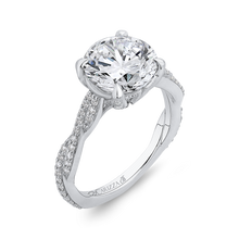 Load image into Gallery viewer, Crossover Shank Diamond Engagement Ring Carizza Boutique QR0069EQK-40W-3.00
