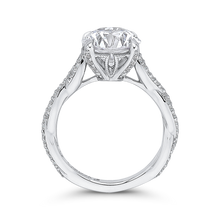 Load image into Gallery viewer, Crossover Shank Diamond Engagement Ring Carizza Boutique QR0069EQK-40W-3.00
