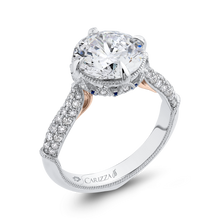 Load image into Gallery viewer, Sapphire Two Tone Gold Diamond Engagement Ring Carizza Boutique QR0071EHK-S40WP-3.00
