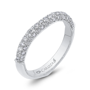 Diamond Wedding Band Carizza Boutique QR0072BHk-40W-3.00