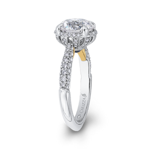 Semi-Mount Diamond Engagement Ring Carizza Boutique QR0072EHk-40WY-3.00