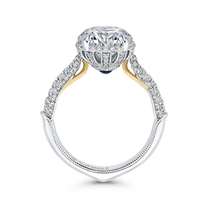 Semi-Mount Diamond Engagement Ring Carizza Boutique QR0072EHk-40WY-3.00