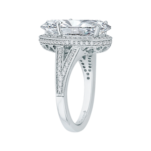 Split Shank Pear Diamond Engagement Ring Carizza Boutique QRA0043K-40W