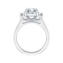 Load image into Gallery viewer, Three Emerald Cut Diamond Engagement RIng Carizza Boutique QRE0036K-40W
