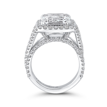 Load image into Gallery viewer, Emerald Cut Diamond Halo Engagement Ring
