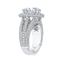Load image into Gallery viewer, Split Shank Oval Diamond Engagement Ring Carizza Boutique QRO0019K-40W
