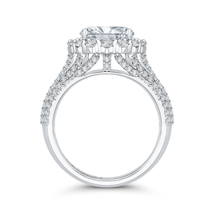 Five Row Oval Diamond Engagement Ring Carizza Boutique QRO0020K-40W