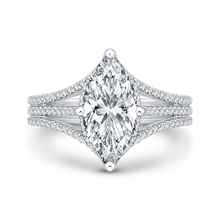 Load image into Gallery viewer, Split Shank Marquise Diamond Engagement Ring Carizza Boutique QRQ0055EK-40W-3.00
