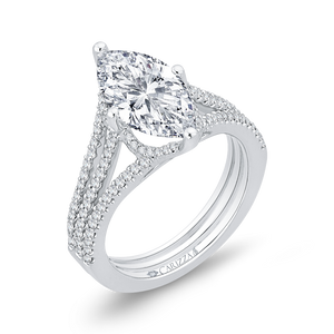 Split Shank Marquise Diamond Engagement Ring Carizza Boutique QRQ0055EK-40W-3.00