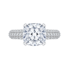 Load image into Gallery viewer, Semi-Mount Cushion Diamond Ring Carizza Boutique QRU0037K-40W
