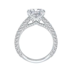 Semi-Mount Cushion Diamond Ring Carizza Boutique QRU0037K-40W