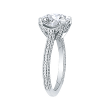 Load image into Gallery viewer, Semi-Mount Cushion Diamond Engagement Ring Carizza Boutique QRU0044K-40W
