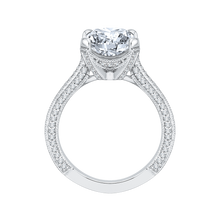 Load image into Gallery viewer, Semi-Mount Cushion Diamond Engagement Ring Carizza Boutique QRU0044K-40W
