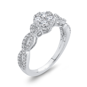 Criss-Cross Shank Diamond Fashion Ring Luminous RF0956T-42W