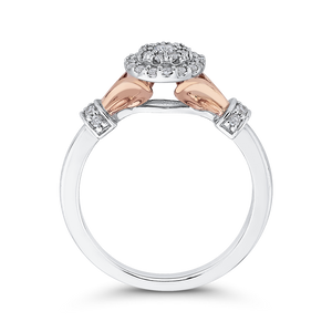 Two Tone Gold Diamond Fashion Ring Luminous RF0996T-42WP